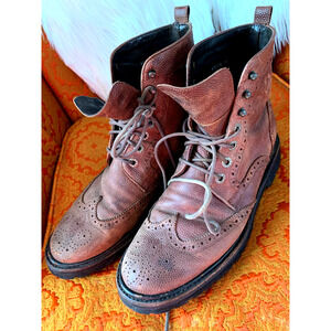 WOLVERINE ‘Percy’ Brogue Boots / Vibram Sole / Men Size 10 / GUC